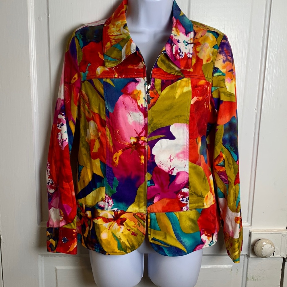 Erin by Erin London Floral Jacket Size PM